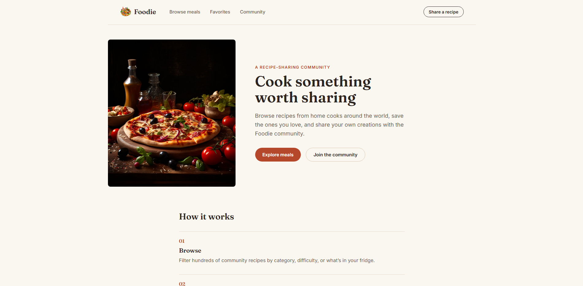 Foodie - Share &amp; Discover Amazing Recipes — screenshot 1